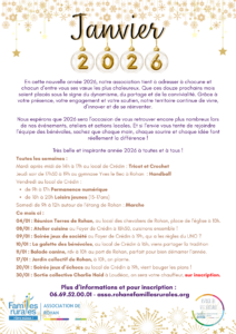 Janvier 2026 Planning animations AFR