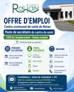 centre de santé annonce remplacement estival